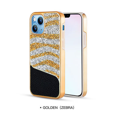 Материал PU безшовного случая телефона яркого блеска IPhone 11 безвредный кожаный