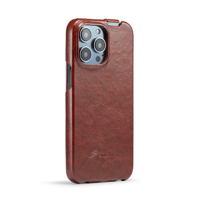 Восхитительный роскошный неподдельный кожаный случай Iphone 14 OEM случаев телефона магнитный