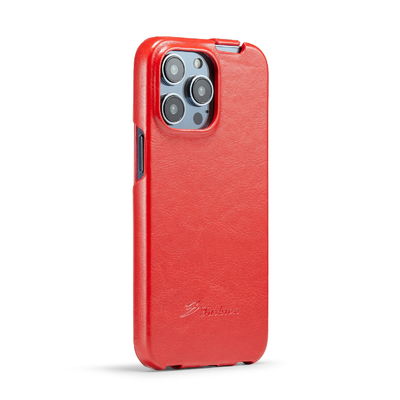 Восхитительный роскошный неподдельный кожаный случай Iphone 14 OEM случаев телефона магнитный