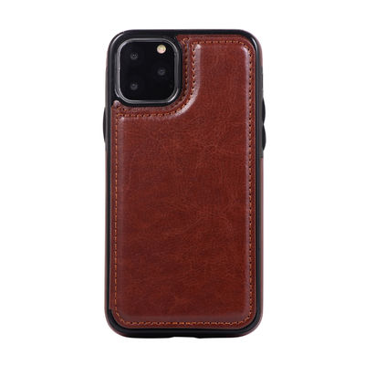 Крышка IPhone 11 противоударного случая бумажника мобильного телефона PU кожаного безвредная