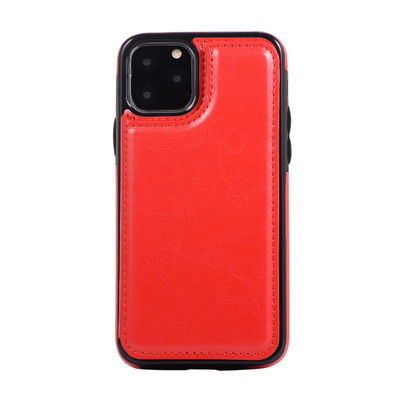 Крышка IPhone 11 противоударного случая бумажника мобильного телефона PU кожаного безвредная
