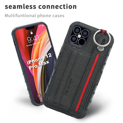 Случаи телефона ремня талрепа кожаные на Iphone 14 13 Scratchproof