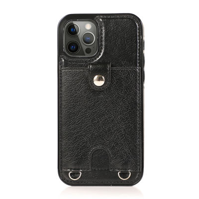 Подгонянный случай бумажника Iphone кожаных случаев телефона облегченный Dirtproof роскошный