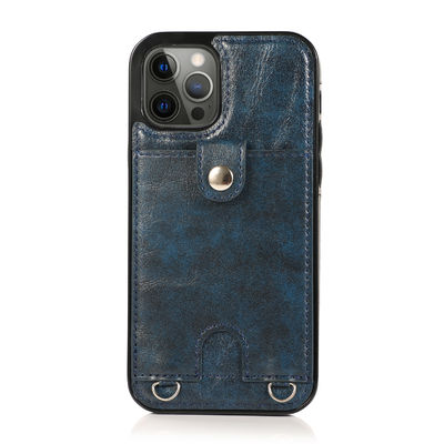 Подгонянный случай бумажника Iphone кожаных случаев телефона облегченный Dirtproof роскошный