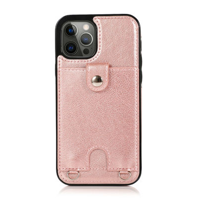 Подгонянный случай бумажника Iphone кожаных случаев телефона облегченный Dirtproof роскошный