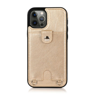 Подгонянный случай бумажника Iphone кожаных случаев телефона облегченный Dirtproof роскошный