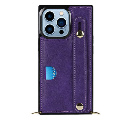 Восхитительный случай телефона черноты OEM кожи случая бумажника Iphone/ODM