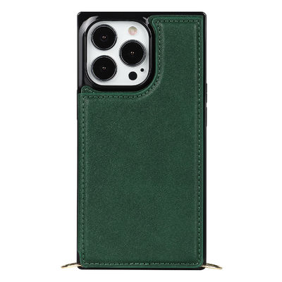 Безшовная неподдельная кожаная роскошь защитных случаев Iphone Dirtproof