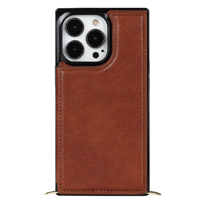 Безшовная неподдельная кожаная роскошь защитных случаев Iphone Dirtproof