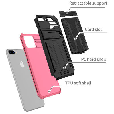 кожа Iphone случая телефона бумажника случая телефона iPhone 7Leather кожаная