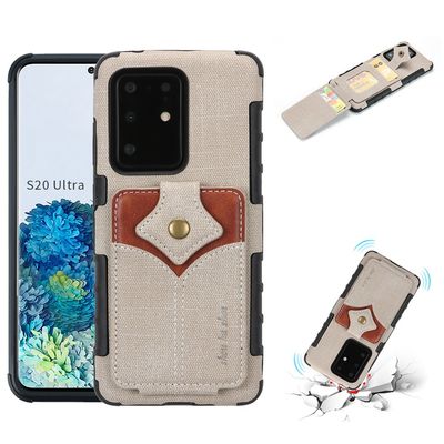 Случай телефона роскошных неподдельных случаев Samsung защитных многофункциональный кожаный
