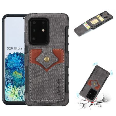 Случай телефона роскошных неподдельных случаев Samsung защитных многофункциональный кожаный