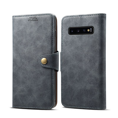 Неподдельное безшовных кожаных случаев Samsung защитных Scratchproof роскошное
