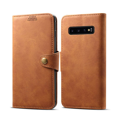 Неподдельное безшовных кожаных случаев Samsung защитных Scratchproof роскошное