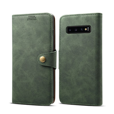 Неподдельное безшовных кожаных случаев Samsung защитных Scratchproof роскошное