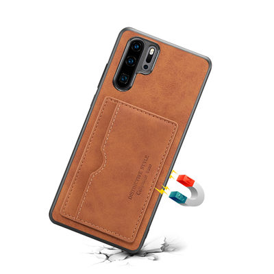 Восхитительный кожаный случай Magsafe Iphone владельца карточки Scratchproof