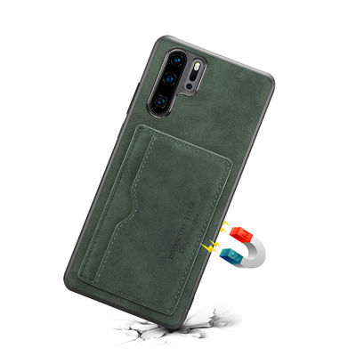Восхитительный кожаный случай Magsafe Iphone владельца карточки Scratchproof