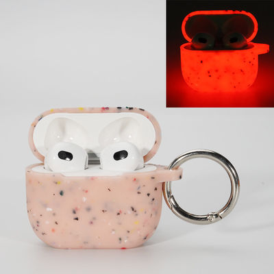 Случай Airpods силикона безвредной крышки случая наушников светящий Pro