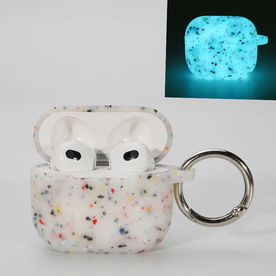Случай Airpods силикона безвредной крышки случая наушников светящий Pro
