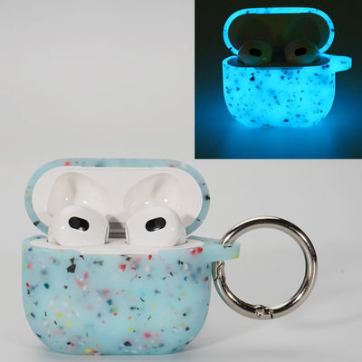 Случай Airpods силикона безвредной крышки случая наушников светящий Pro