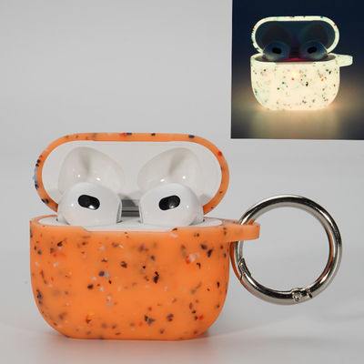 Случай Airpods силикона безвредной крышки случая наушников светящий Pro