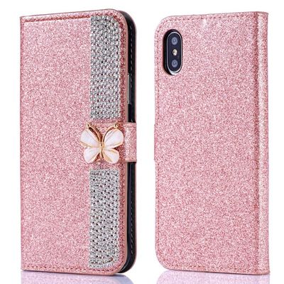 Flash Powder Electroplated Diamond Inlay Phone Case для iPhone Xr Xs 11 12 13 14 Покрытие для ячейки Pro Max