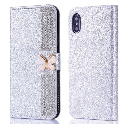 Flash Powder Electroplated Diamond Inlay Phone Case для iPhone Xr Xs 11 12 13 14 Покрытие для ячейки Pro Max