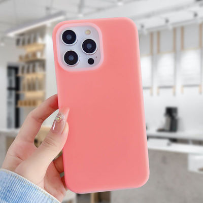 Простой Ins Желе жидкий силиконовый телефонный чехол для Apple 14 Promax IPhone 15 полный пакет