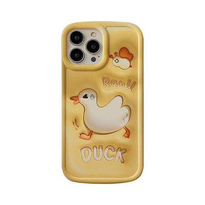 Стереоскопический 3D Fun Duck Apple Phone Case Iphone 11 12 14 13 14pro Max Полный пакет